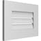Ekena Millwork Vertical Surface Mount PVC Gable Vent: Functional, w/ 3-1/2"W x 1"P Standard Frame, 20"W x 14"H GVPVE20X1401SF - alternate 3